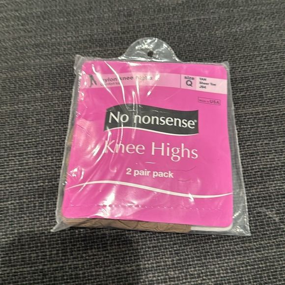No nonsense kneehighs two pair pack nylon - Picture 1 of 2